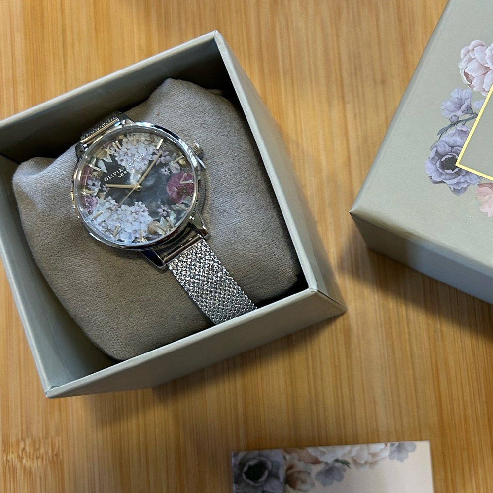 Olivia Burton Under The Sea Watch With 34mm MultiColored Floral Face - Picture 11 of 11